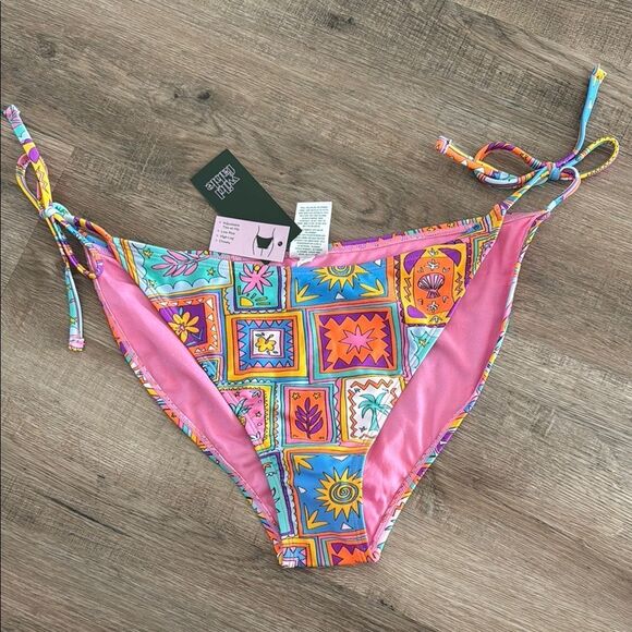 Wild Fable Multicolor Geometric Bikini Bottom - Picture 1 of 3